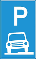 Biển Nơi đỗ xe một phần trên hè phố