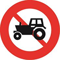 Biển Cấm máy kéo