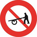 Biển Cấm xe người kéo, đẩy