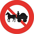 Biển Cấm xe súc vật kéo