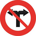 Biển Cấm rẽ trái và rẽ phải