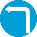 Biển Các xe chỉ được rẽ trái