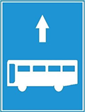 Biển Làn đường dành cho xe khách