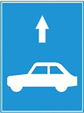 Biển Làn đường dành cho xe con