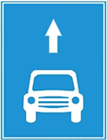Biển Làn đường dành cho xe ô tô