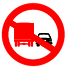 Cấm ôtô tải vượt